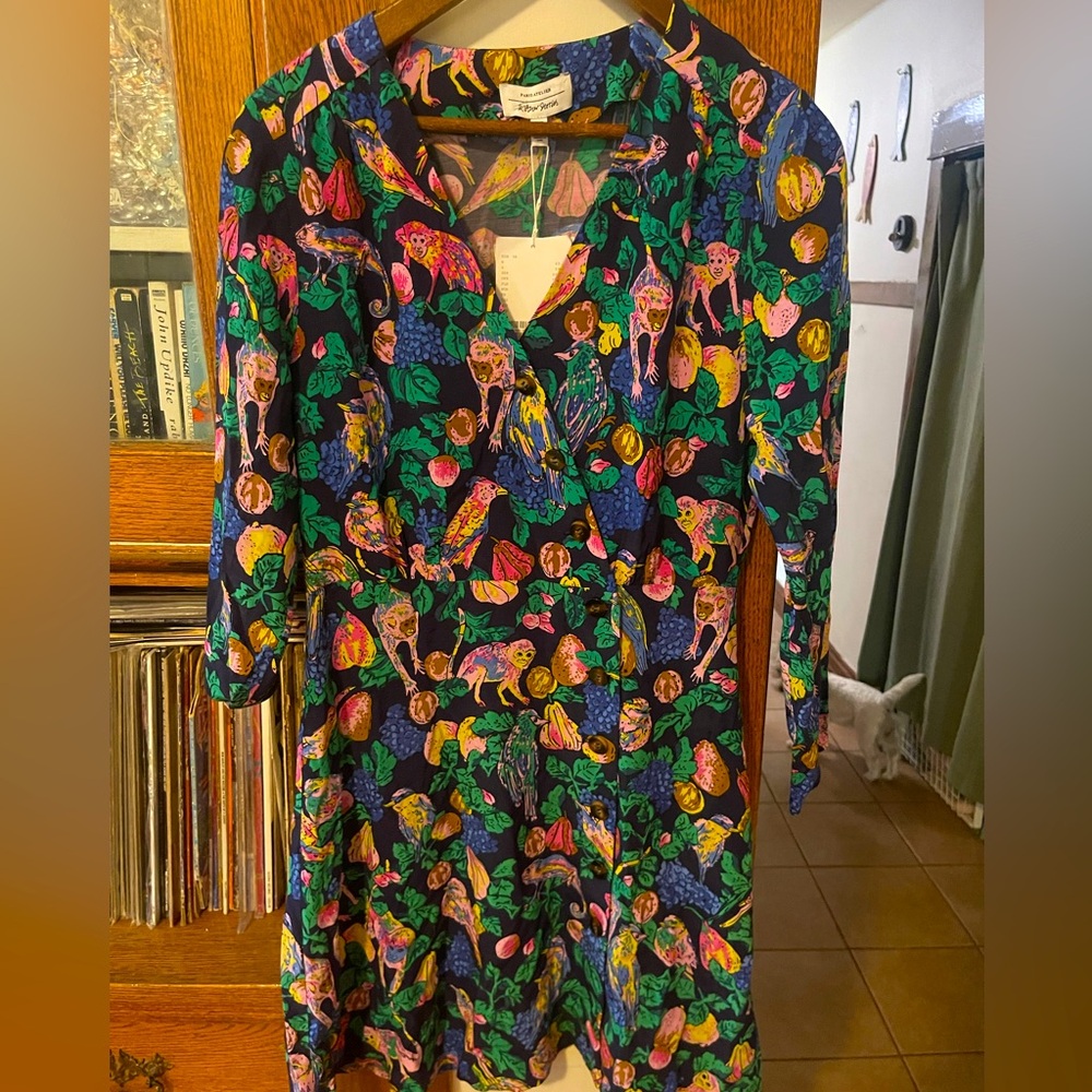 & Other Stories Orange Yellow Long Sleeve Sundress